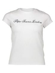Pepe Jeans Koszulka w kolorze białym rozmiar: XS. Białe bluzki damskie Pepe Jeans, xs, bez wzorów, z jeansu, bez kołnierzyka, bez ramiączek. Za 61.31 zł.