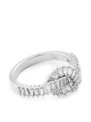 Swarovski Pierścionek Matrix 5727119 Srebrny. Szare pierścionki damskie Swarovski, metalowe. Za 459.99 zł.