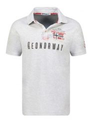 Geographical Norway Koszulka polo "Kason" w kolorze szarym rozmiar: S. Szare koszulki polo męskie Geographical Norway, s, bez wzorów, z bawełny, bez ramiączek. Za 70.08 zł.
