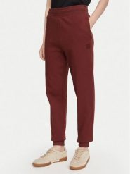 HUGO Spodnie dresowe Nelfinia 50522417 Brązowy Regular Fit. Brązowe spodnie dresowe damskie Hugo, xs, bez wzorów, z bawełny. Za 509.99 zł.
