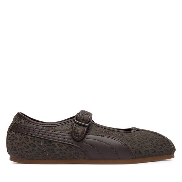 Baleriny Puma. Brązowe baleriny damskie Puma, bez wzorów, bez obcasa. Za 279.99 zł.