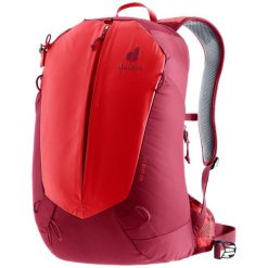 Plecak z siatką dystansową Deuter AC Lite 17 - cherry/masala. Czerwone plecaki damskie Deuter, bez wzorów, z włókna, klasyczne. Za 383.89 zł.
