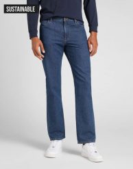 LEE WEST MĘSKIE SPODNIE JEANSOWE DK STONE BOLTON L70WOMIK 112140724. Spodnie materiałowe męskie Lee, bez wzorów, z jeansu. Za 209.99 zł.