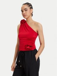 ACCESS FASHION Top 63-2019-326 Czerwony Slim Fit. Czerwone topy damskie ACCESS FASHION, l, bez wzorów, z syntetyku, bez kołnierzyka. Za 519.99 zł.