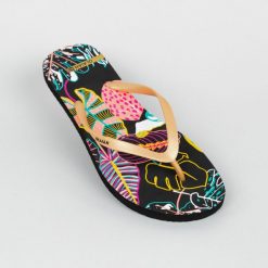 Japonki damskie Olaian 120 Cala. Czarne klapki damskie OLAIAN, bez wzorów, bez obcasa. Za 24.99 zł.