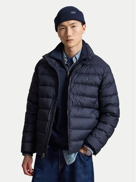 Polo Ralph Lauren Kurtka przejściowa 710B20424002 Granatowy Regular Fit. Niebieskie kurtki męskie Polo Ralph Lauren, l, bez wzorów, z syntetyku, bez kaptura. Za 1,699.00 zł.