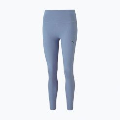 Legginsy damskie PUMA Studio Foundation 7/8 Tight. Szare legginsy sportowe damskie Puma, bez wzorów, na fitness i siłownię. Za 98.99 zł.