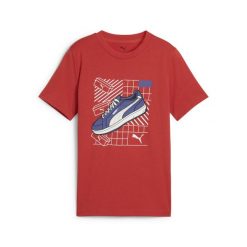 Młodzieżowa koszulka Graphics IV PUMA Red Fire. Czerwona t-shirty damskie Puma, m, bez wzorów, z gumy, bez kołnierzyka. Za 66.99 zł.
