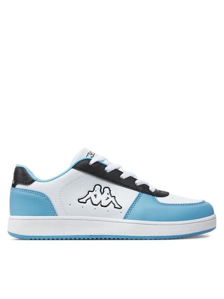 Kappa Sneakersy Logo Malone Kid 371K1IW Biały. Białe buty sportowe chłopięce Kappa, ze skóry, bez zapięcia. Za 79.99 zł.