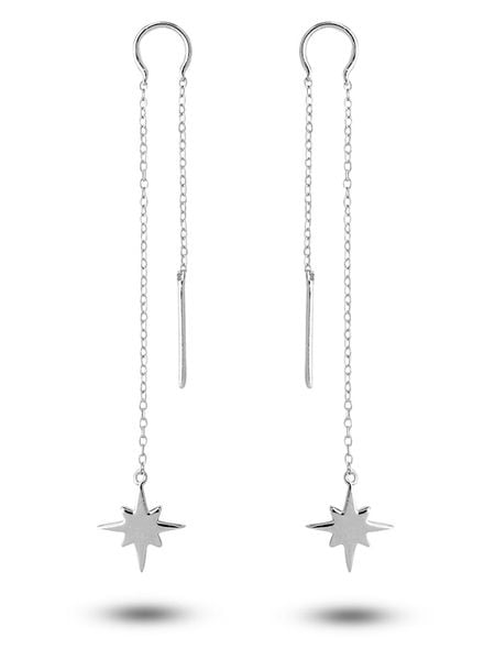 Eclat d'Argent Srebrne kolczyki rozmiar: onesize. Szare kolczyki damskie Eclat d'Argent, srebrne. Za 108.99 zł.