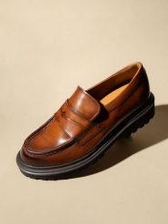 MELVIN & HAMILTON Skórzane mokasyny "Matteo 1" w kolorze jasnobrązowym rozmiar: 39. Brązowe mokasyny męskie MELVIN & HAMILTON. Za 491.99 zł.