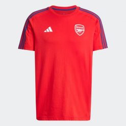Koszulka piłkarska ADIDAS Arsenal sezon 25/26. Bluzki damskie Adidas, m, bez wzorów, prążkowane, bez kołnierzyka. Za 139.99 zł.
