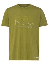 Koszulka funkcyjna M Tekoa Wool T-Shirt. Zielone t-shirty męskie Vaude, m, bez wzorów, ze skóry, bez kołnierzyka. Za 369.00 zł.