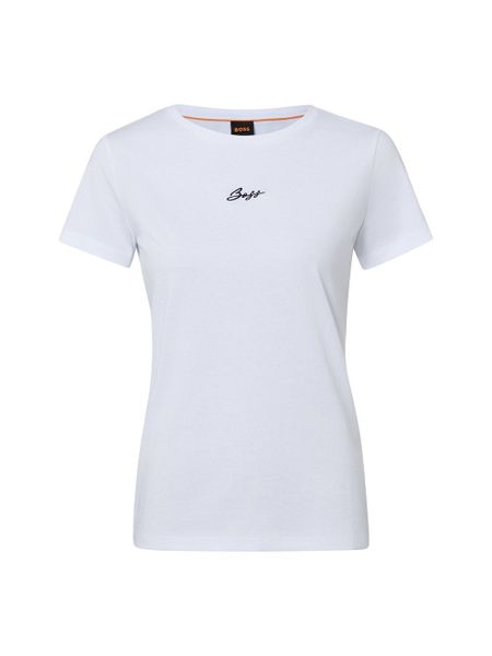 BOSS Orange Koszulka - Elove embro Kobiety Bawełna biały, L. Białe t-shirty damskie Boss Orange, l, bez wzorów, z bawełny, bez kołnierzyka. Za 229.95 zł.
