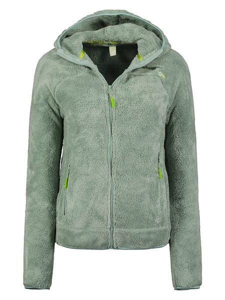 Geographical Norway Kurtka polarowa "Upalood" w kolorze miętowym rozmiar: M. Zielone kurtki damskie Geographical Norway, m, bez wzorów, z polaru, bez kaptura. Za 113.63 zł.