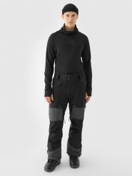 4F Spodnie snowboardowe membrana 10000 męskie - czarne 3XL. Czarne spodnie materiałowe męskie 4f, bez wzorów, z dzianiny, sportowe. W wyprzedaży za 399.99 zł.