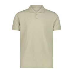 Koszulka polo z piki CMP. Brązowe koszulki polo męskie CMP, m, bez wzorów, bez ramiączek. Za 282.50 zł.