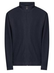 BOSS Bluza Structure 50559332 Granatowy Regular Fit. Niebieskie bluzy bez kaptura męskie Boss, m, z bawełny. Za 449.99 zł.