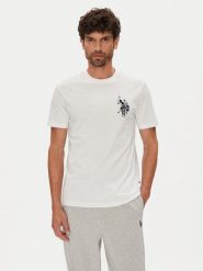 U.S. Polo Assn. T-Shirt MUP4367 Biały Regular Fit. Białe koszulki polo męskie U.S. Polo Assn., m, bez wzorów, z bawełny, bez ramiączek. Za 129.99 zł.