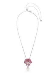 Swarovski Naszyjnik z zawieszką - dł. 42 cm rozmiar: onesize. Różowe naszyjniki damskie Swarovski, metalowe. Za 429.73 zł.