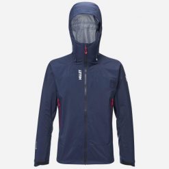 Kurtka Alpinistyczna Millet Kamet GTX. Niebieskie kurtki męskie Millet, na zimę, xs, bez wzorów, z gore-texu, z kapturem. Za 1,976.95 zł.