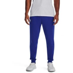 Spodnie Under Armour Rival Terry, Mężczyźni. Niebieskie spodnie materiałowe męskie Under Armour, bez wzorów, z bawełny. Za 290.00 zł.