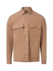 Finshley & Harding koszula z zawartością wełny Mężczyźni Regular Fit beżowy, S. Brązowe koszule męskie Finshley & Harding, m, bez wzorów, z wełny, bez kołnierzyka, bez ramiączek. Za 349.95 zł.