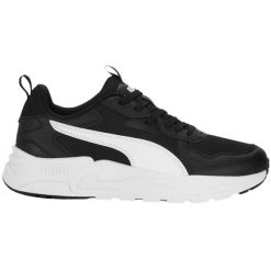 Buty Puma Trinity Lite M 389292 01 czarne. Czarne buty sportowe na co dzień męskie z gumy, bez zapięcia. Za 373.13 zł.