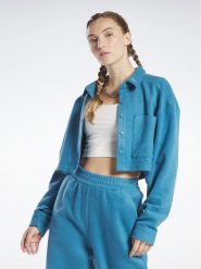 Reebok Bluza Reebok Classics Reverse Fleece Layer HS0389 Niebieski. Niebieskie bluzy bez kaptura damskie Reebok, s, z bawełny. Za 139.99 zł.