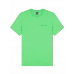 KOSZULKA T-shirt na co dzień męska CHAMPION bawełna. Zielone t-shirty męskie CHAMPION, m, bez wzorów, z bawełny, bez kołnierzyka. Za 125.00 zł.
