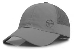 Lekka i Przewiewna Czapka z Daszkiem, Szybkoschnąca - Pako Jeans - Szara. Szare czapki męskie Pako Jeans, bez wzorów, z jeansu, sportowe. Za 49.99 zł.