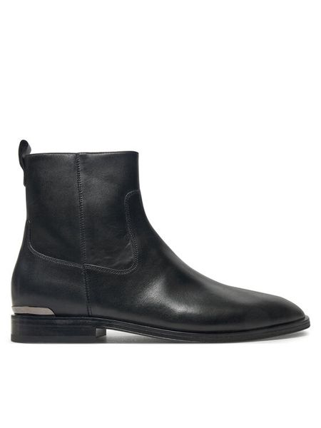 KARL LAGERFELD Kozaki Ellis KL13254 Czarny. Czarne buty zimowe męskie Karl Lagerfeld, ze skóry, bez zapięcia. Za 1,299.00 zł.
