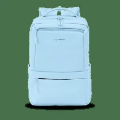 Plecak Kabinowy Wings Bagaż Na Laptop I Systemem Wentylacji Pastel Blue. Niebieskie plecaki damskie Wings, bez wzorów, z materiału. Za 149.90 zł.