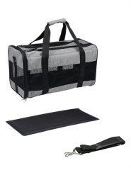 Edco Torba transportowa w kolorze szaro-czarnym dla zwierząt - 45 x 27 x 25 cm rozmiar: onesize. Czarne torby męskie na ramię Edco, bez wzorów, z materiału, bez dodatków. Za 65.99 zł.