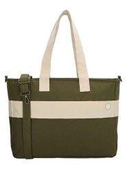 Beagles Aktówka "Nova" w kolorze oliwkowo-beżowym - 40 x 31 x 11 cm rozmiar: onesize. Brązowe aktówki damskie Beagles, z materiału. Za 95.99 zł.