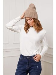 Joséfine Koszulka "Funel" w kolorze białym rozmiar: L. Białe bluzki damskie Joséfine, l, bez wzorów, z kaszmiru, bez kołnierzyka, bez ramiączek. Za 108.99 zł.