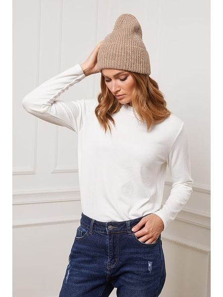 Joséfine Koszulka "Funel" w kolorze białym rozmiar: L. Białe bluzki damskie Joséfine, l, bez wzorów, z kaszmiru, bez kołnierzyka, bez ramiączek. Za 108.99 zł.