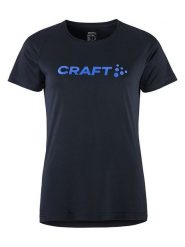 Craft Koszulka sportowa "Core Essence" w kolorze granatowym rozmiar: XS. Niebieskie bluzki sportowe damskie Craft, xs, bez wzorów, bez ramiączek. Za 43.99 zł.