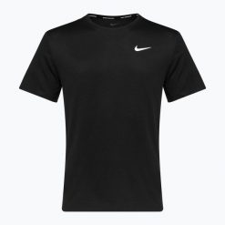 Koszulka do biegania męska Nike Miler Dri-Fit UV. Niebieskie t-shirty sportowe męskie Nike, m, bez ramiączek, do biegania, dri-fit (nike). Za 139.99 zł.