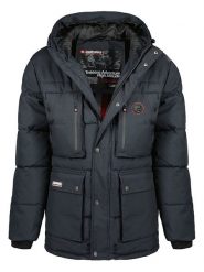 ANAPURNA Kurtka pikowana "Albertana" w kolorze granatowym rozmiar: M. Niebieskie kurtki męskie ANAPURNA, m, z aplikacjami, klasyczne, bez kaptura. Za 279.11 zł.