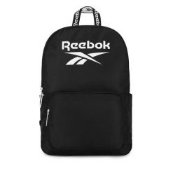 Plecak Reebok. Czarne plecaki damskie Reebok, bez wzorów, sportowe. Za 129.99 zł.