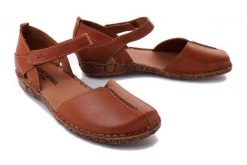 JOSEF SEIBEL 79542 727 370 Rosalie 42 cognac, sandały damskie. Brązowe sandały damskie Josef Seibel, bez wzorów, ze skóry, bez obcasa. Za 299.90 zł.