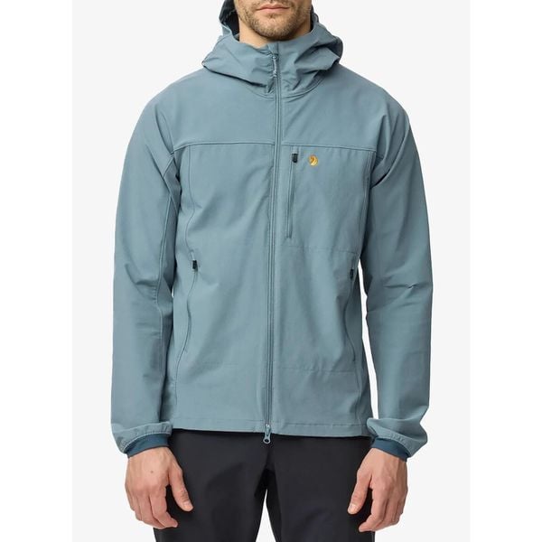 Kurtka softshell męska Fjallraven Bergtagen Stretch Jacket. Niebieskie kurtki męskie Fjällräven, m, bez wzorów, z softshellu, bez kaptura. Za 1,132.99 zł.