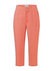 FYNCH-HATTON Lniane spodnie w kolorze pomarańczowym rozmiar: 40. Pomarańczowe spodnie materiałowe damskie Fynch-Hatton, bez wzorów, ze lnu. Za 121.99 zł.