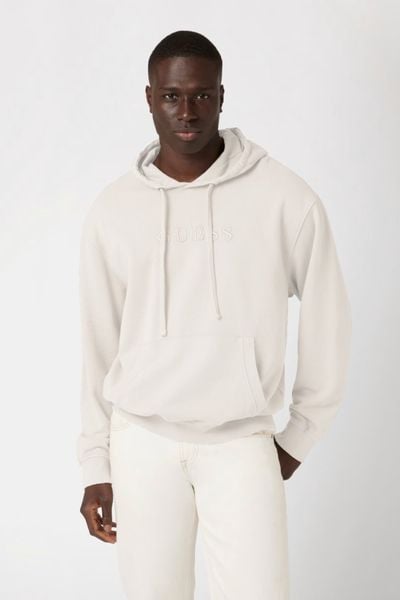 GUESS Beżowa bluza męska Finch Terry, Rozmiar L. Białe bluzy bez kaptura męskie Guess, l, z bawełny. W wyprzedaży za 338.99 zł.