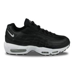 Buty Nike Air Max 95 Czarny/Biały. Białe buty sportowe na co dzień damskie Nike, bez wzorów, z materiału, trekkingowe, nike air max. Za 827.00 zł.