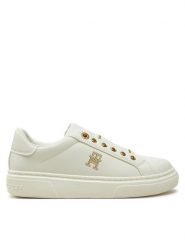 Tommy Hilfiger Sneakersy Low Cut Sneaker T3A9-33744-1355 S Biały. Białe buty sportowe dziewczęce Tommy Hilfiger, bez wzorów, ze skóry, bez zapięcia. Za 209.99 zł.