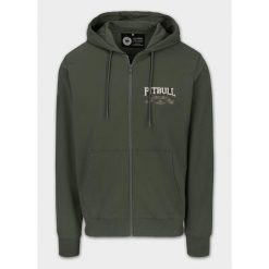 Bluza męska Pitbull rozpinana z kapturem TROUBLEMAKER. Zielone bluzy z kapturem męskie PITBULL, m. Za 209.99 zł.