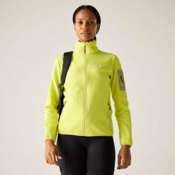 Damska bluza polarowa Ralina z zamkiem błyskawicznym. Żółte bluzy bez kaptura damskie Regatta, z elastanu. W wyprzedaży za 229.99 zł.