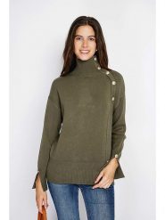 William de Faye Sweter w kolorze khaki rozmiar: 36. Brązowe golfy damskie William De Faye, bez wzorów, z kaszmiru, bez ramiączek. Za 137.55 zł.